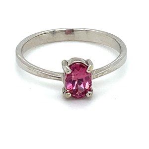 Red Purple Mahenge Spinel .87ct Solid 14K Ring